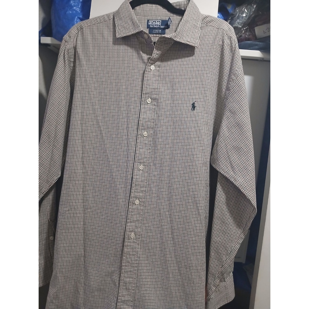 Polo Ralph Lauren Stanton Classic Fit Button Up Shirt Mens XXL Red Green Plaid - Picture 1 of 3
